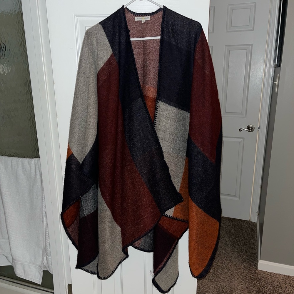 Fall colored blanket sweater